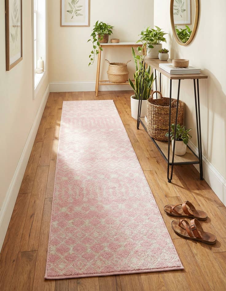 Detail image of 2' x 8' Moroccan Trellis Runner Rug