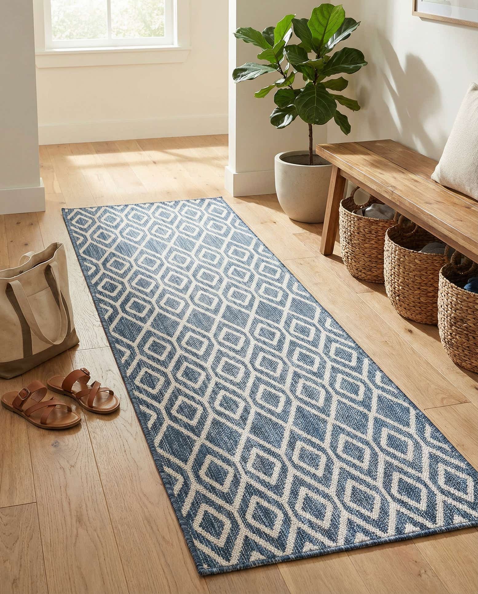 2' x 6' Easy-Clean Jill Zarin Turks and Caicos Indoor / Outdoor Runner Rug
