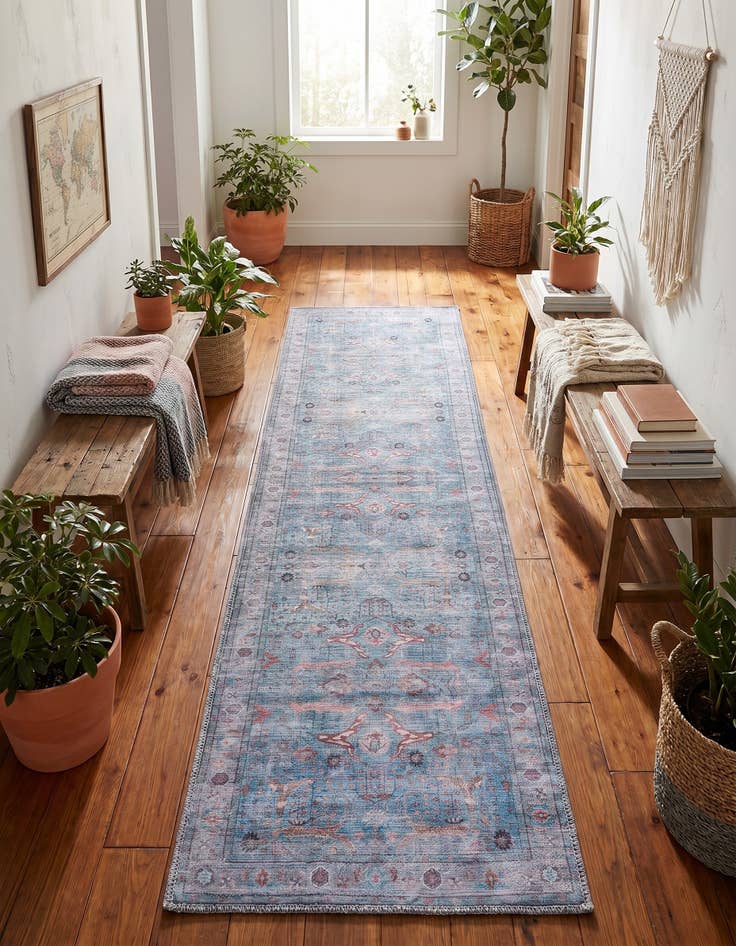 Detail image of 2' x 8' Washable Maahru Runner Rug