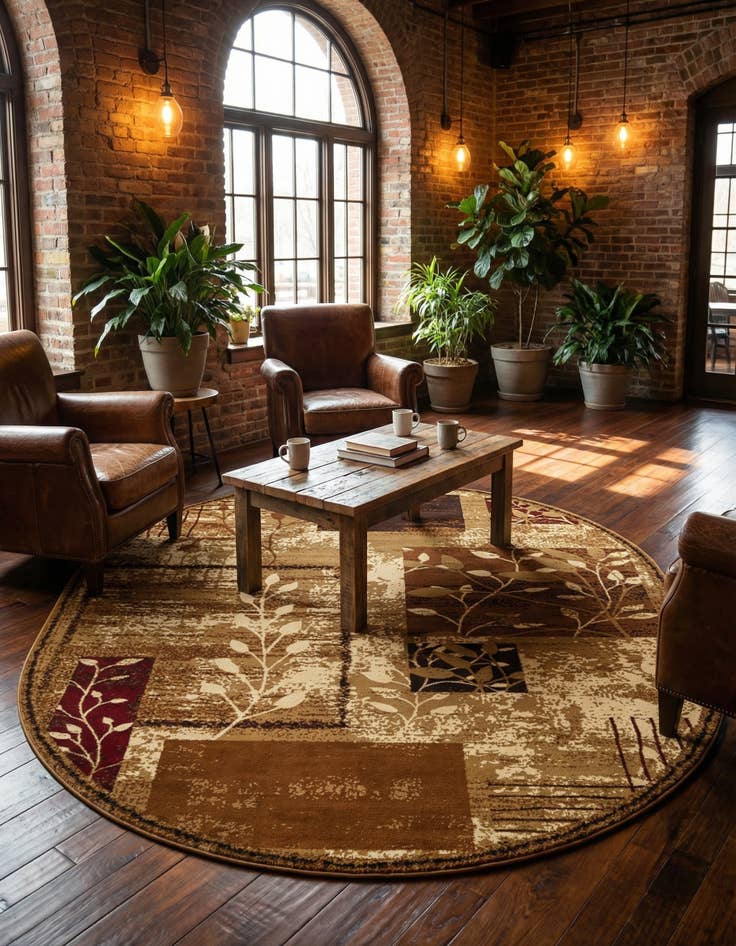 Detail image of 7' 10 x 10' Cafe Oval Rug