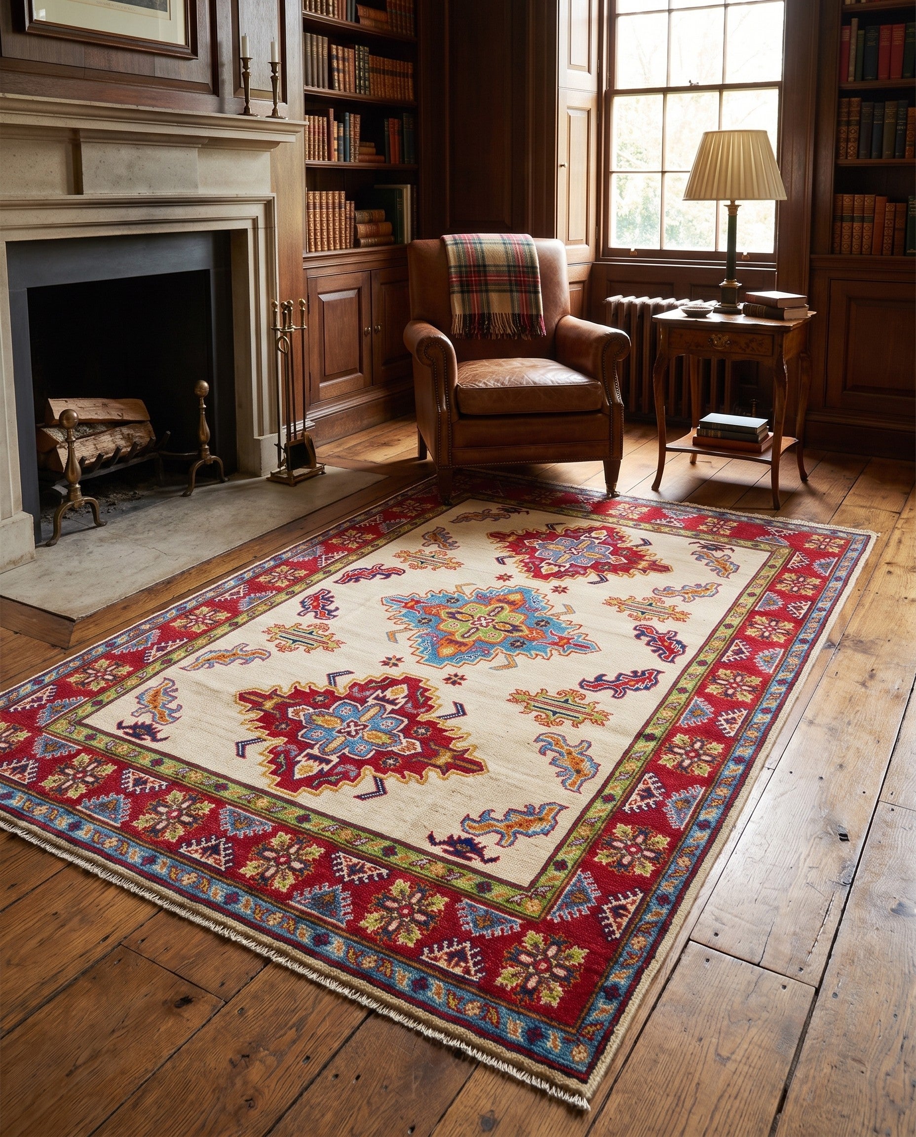 120cm x 180cm Hand Knotted Kazak Rug