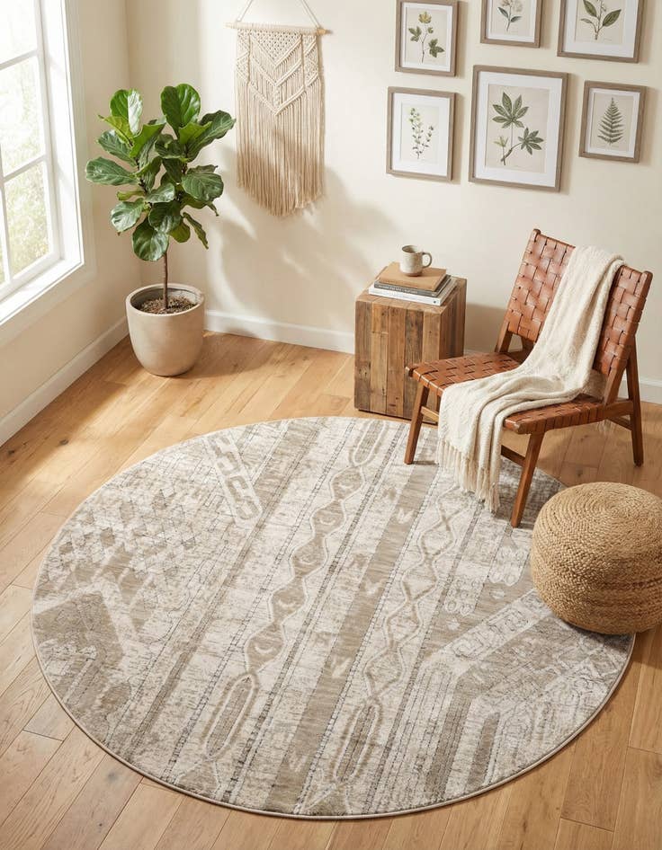 Detail image of 7' x 7' Oregon Round Rug