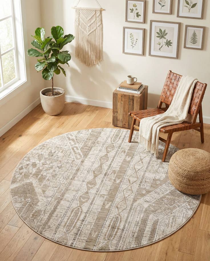 Detail image of 7' x 7' Oregon Round Rug