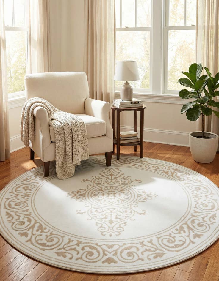 Detail image of 6' x 6' Hermitage Round Rug