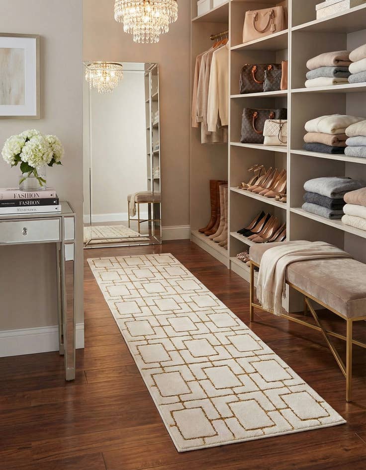 Detail image of 2' x 6' Marilyn Monroe&trade; Glam Deco Runner Rug