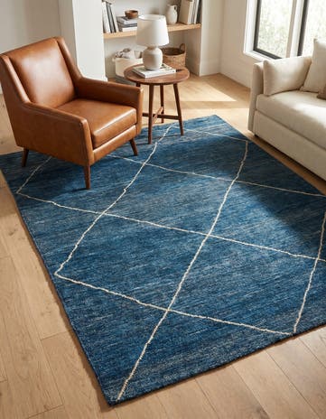 5' x 6' 4 Hand Knotted Darya Wool Square Rug