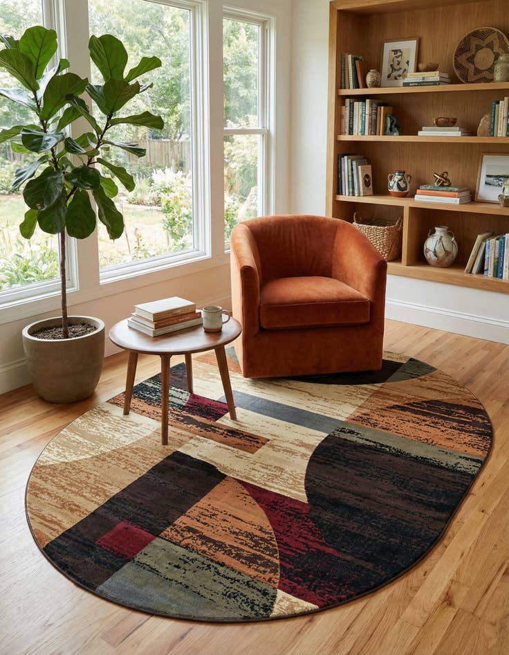 Detail image of 7' 10 x 10' Cafe Oval Rug