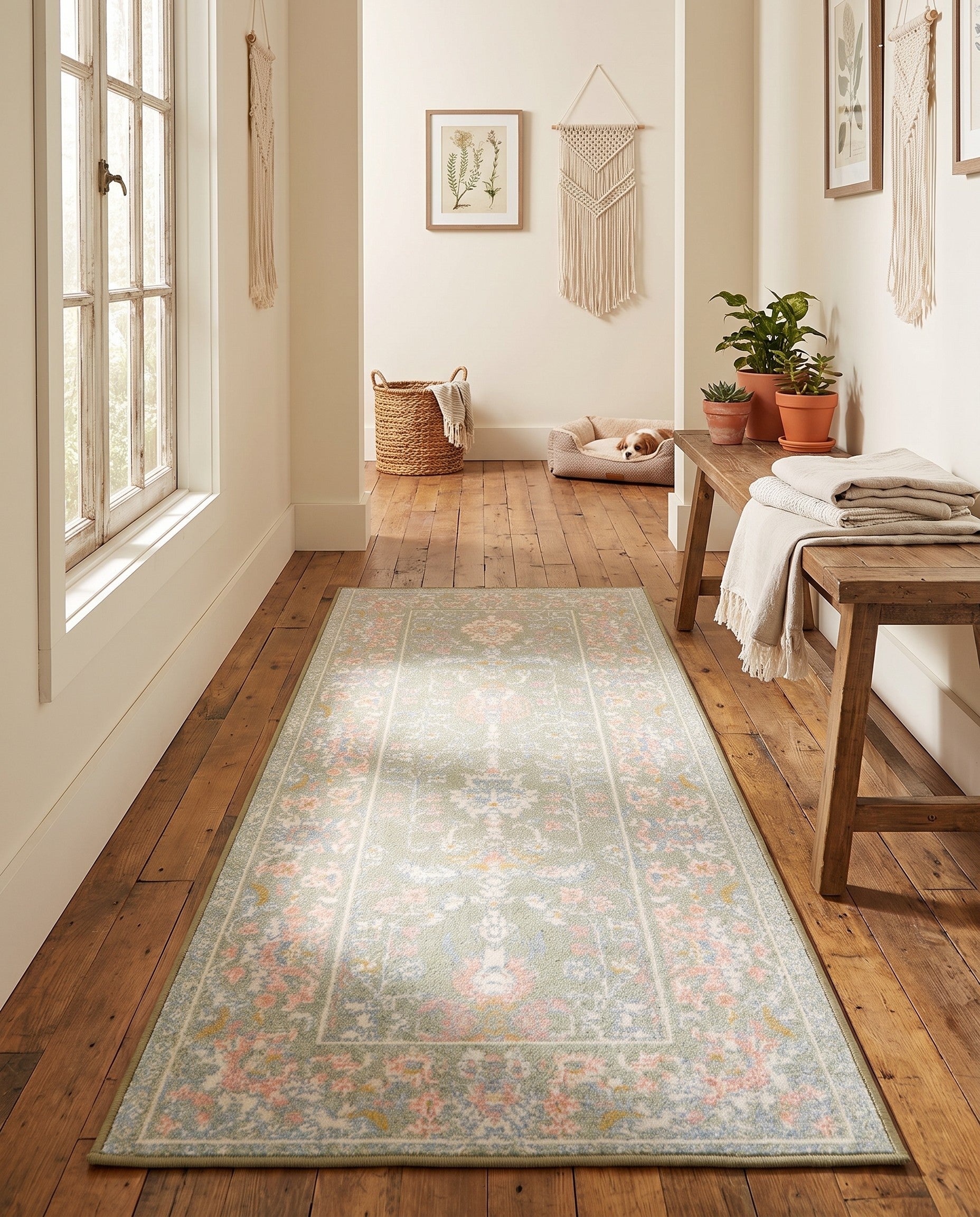 2' x 5' Kamala Washable Runner Rug