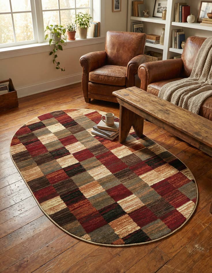 Detail image of  3' 1 x 5' 3 Cafe Oval Rug