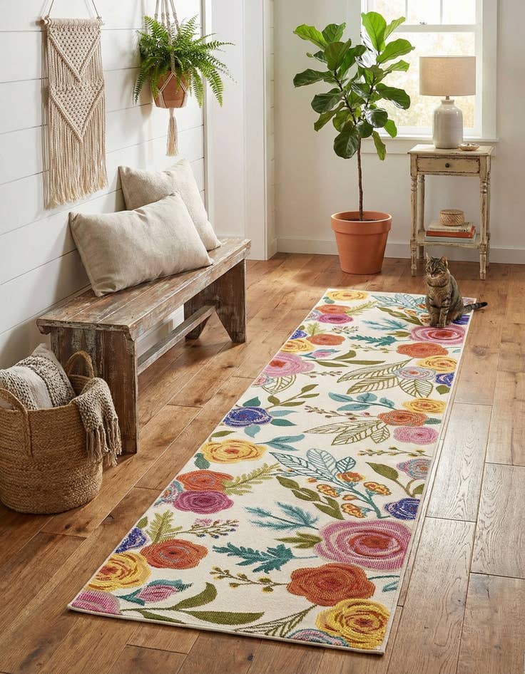 Detail image of 2' x 8' Blossom Runner Rug