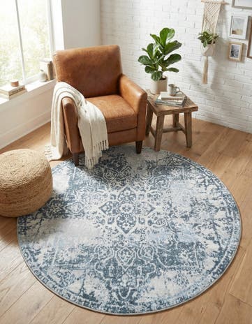 5' 3 x 5' 3 Kamala Washable Round Rug