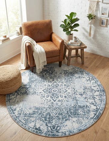 5' 3 x 5' 3 Kamala Washable Round Rug