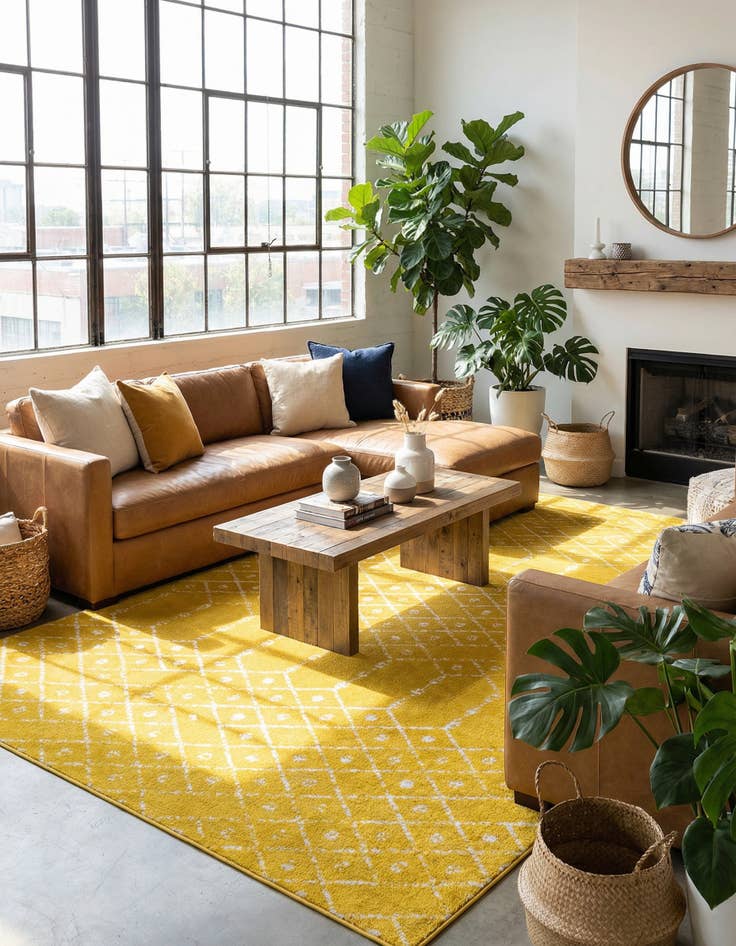 Detail image of 10' x 14' Paxon Trellis Rug