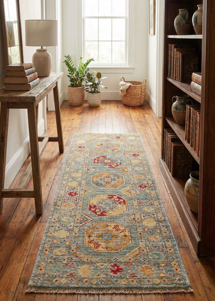 2' x 4' 10 Hand Knotted Kazak Runner Rug