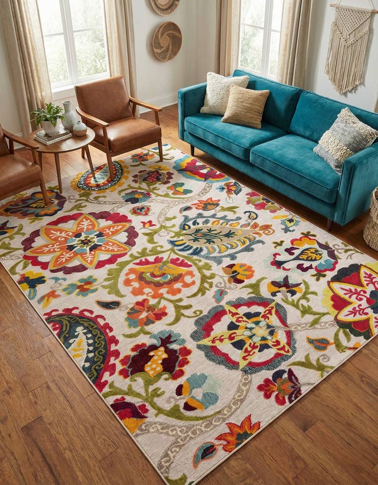 Detail image of 9' x 12'  Washable Casablanca Indoor / Outdoor Rug