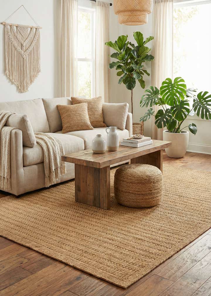 6' x 9' Easy-Clean Border Indoor / Outdoor Rug