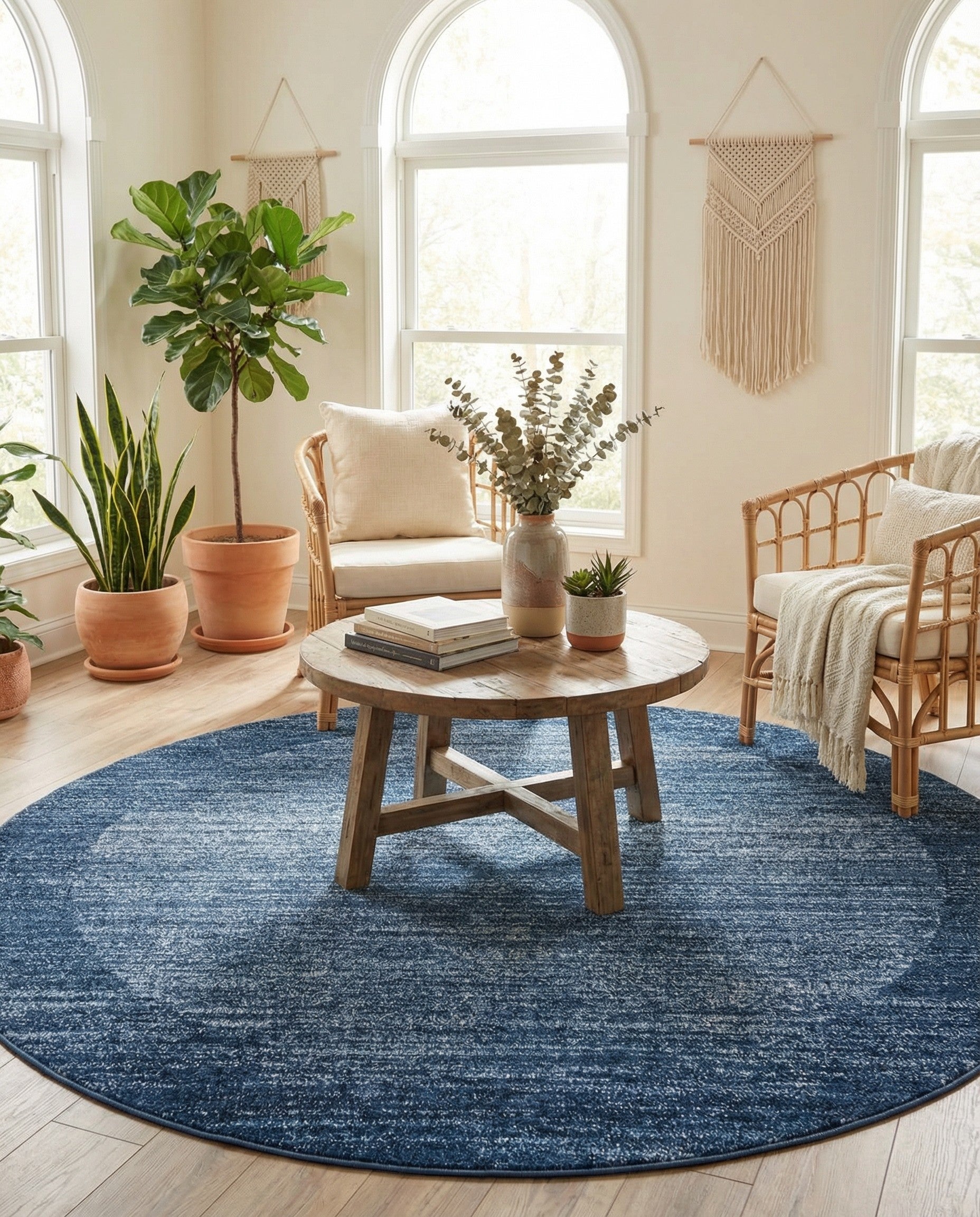 7' 10 x 7' 10 Angelica Round Rug