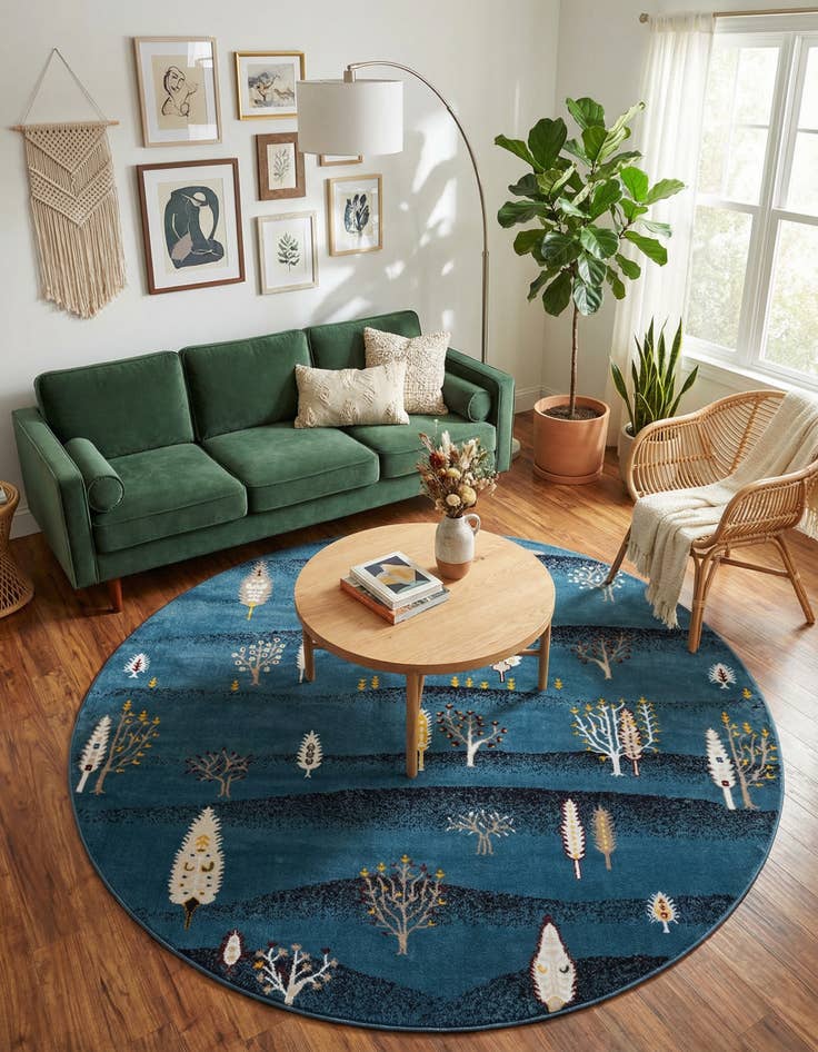 Detail image of  7' 10 x 7' 10 Laguna Round Rug