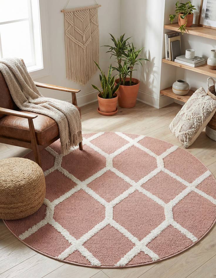 Detail image of 5' 3 x 5' 3 Boho Round Rug