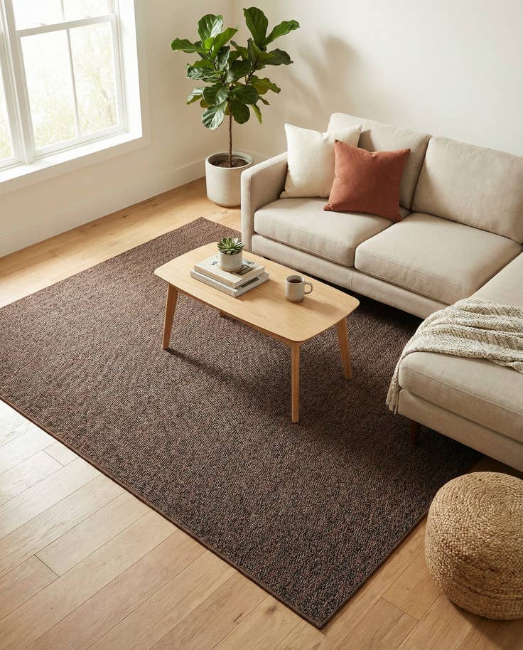 Detail image of 5' 3 x 8' Easy-Clean Modern Indoor / Outdoor Rug