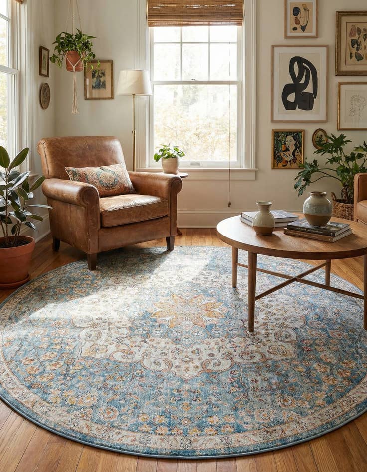 Detail image of 7' x 7' Newport Round Rug