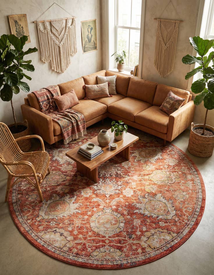 Detail image of 7' 10 x 7' 10 Lola Round Rug