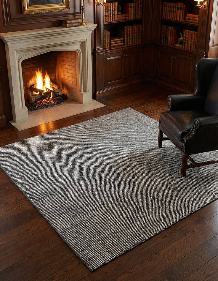 Detail image of 6' 1 x 6' 1  Hand Woven Jill Zarin English Manor Wool Square Rug