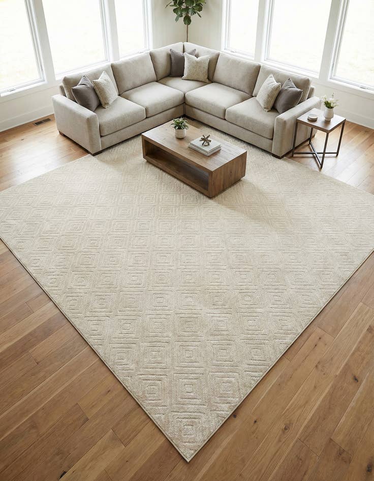 Detail image of 10' x 10' Washable Sabrina Soto Indoor / Outdoor Square Rug