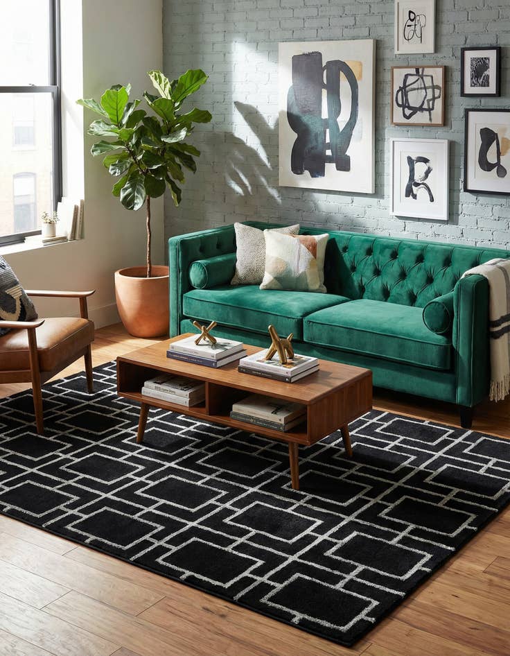 Detail image of 5' 3 x 8' Marilyn Monroe&trade; Glam Deco Rug