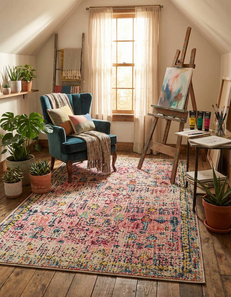 Detail image of 4' x 6'  Washable Alta Rug