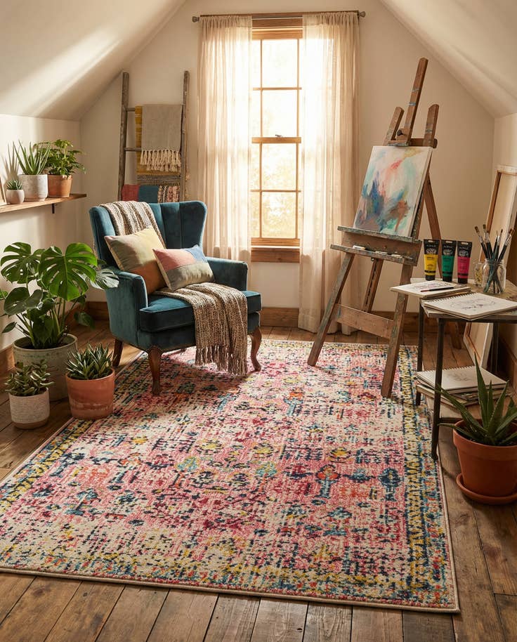 Detail image of 4' x 6' Washable Alta Rug