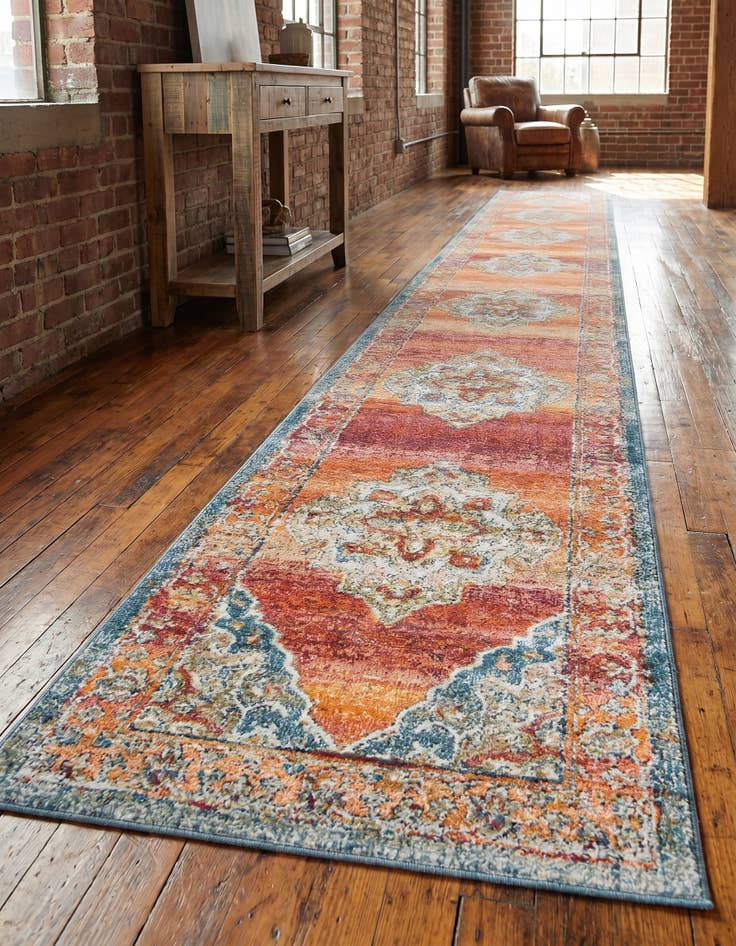 Detail image of 2' 7 x 16' 5 Isabella Runner Rug