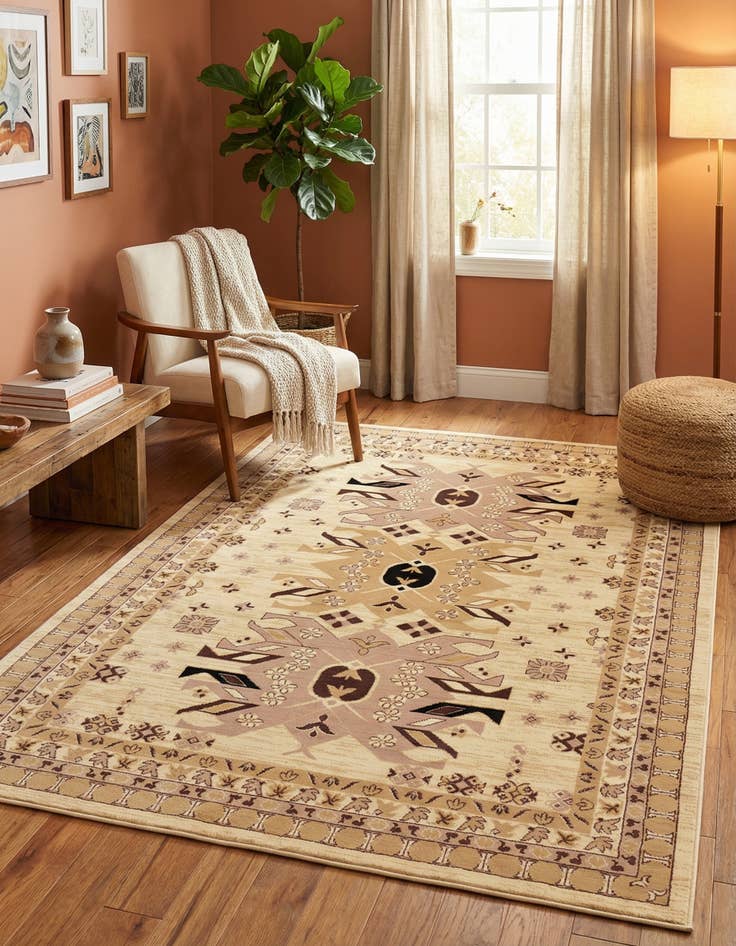 Detail image of 6' x 9' Heriz Design Rug