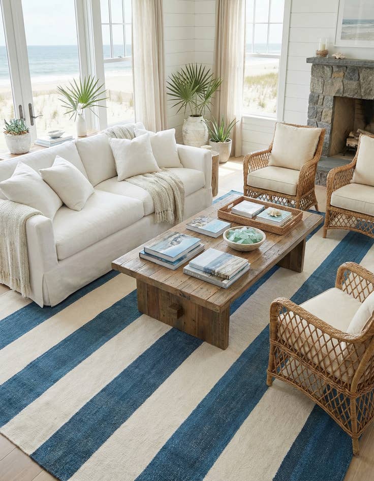 Detail image of 10' x 14' 1 Hand Woven Jill Zarin Hamptons Rug