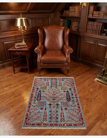2' 9 x 4' 1 Hand Knotted Ariana Ziegler Rug