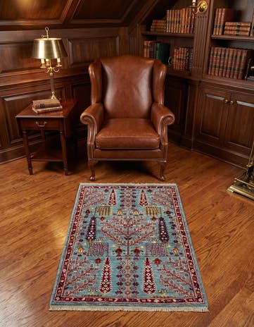 2' 9 x 4' 1 Hand Knotted Ariana Ziegler Rug