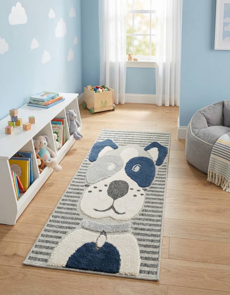 Detail image of 2' 7 x 6' Whimsy Kids Runner Rug