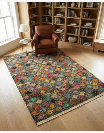 4' 4 x 6' 5 Hand Knotted Balouch Wool Rug