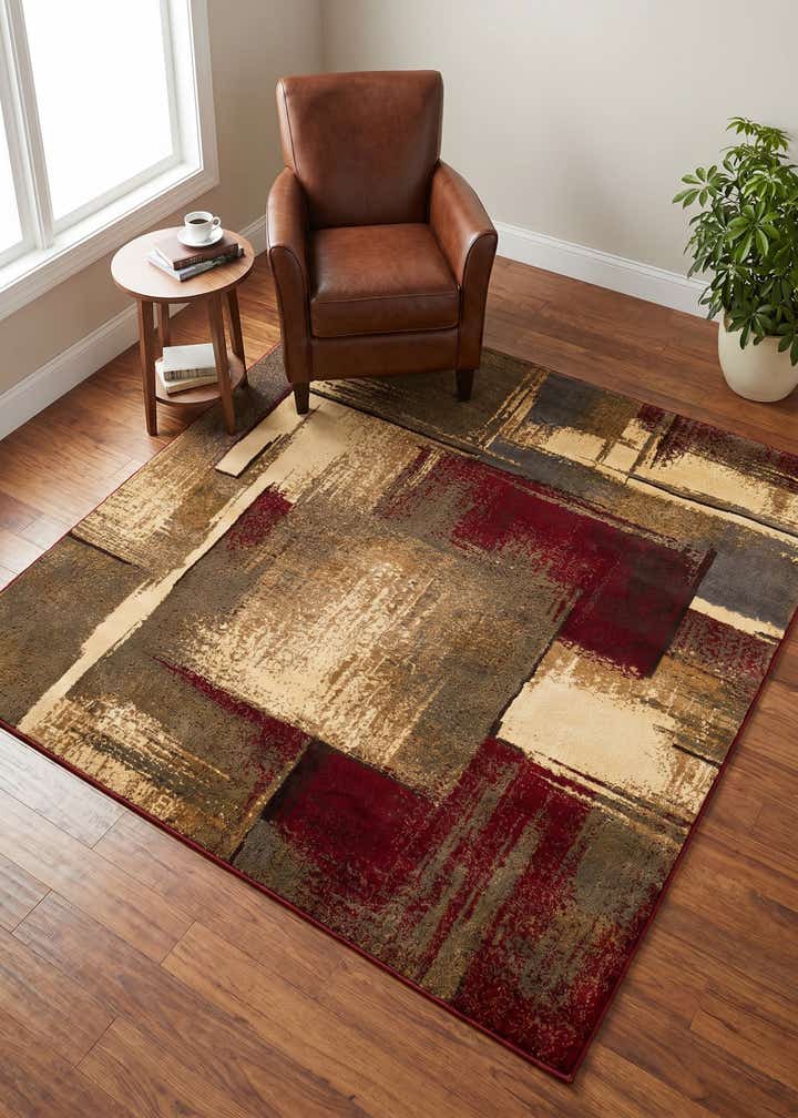 6' x 6' Coffee Shop Square Rug