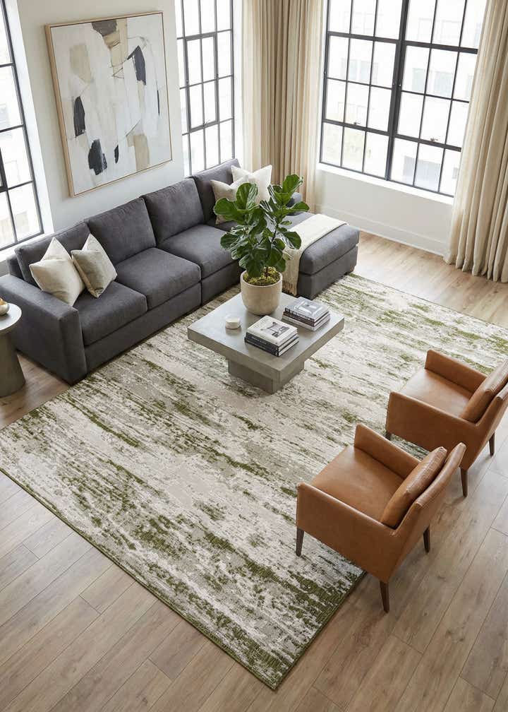 10' x 14' Easy-Clean Modern Indoor / Outdoor Rug