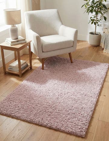 3' 3 x 5' 3 Soft Solid Shag Rug
