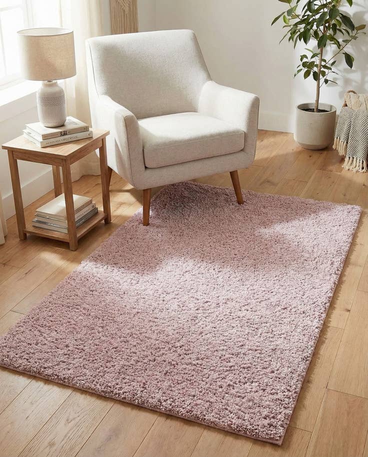 Detail image of 3' 3 x 5' 3 Soft Solid Shag Rug
