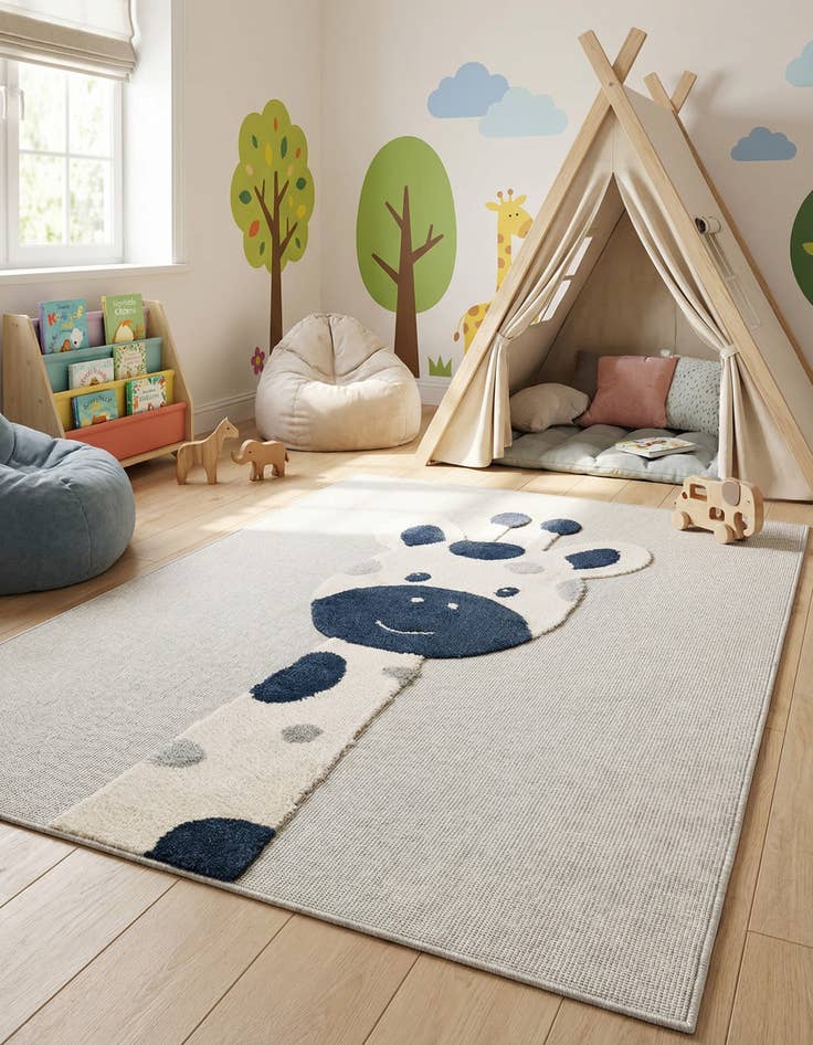 Detail image of 5' x 7' Whimsy Kids Rug