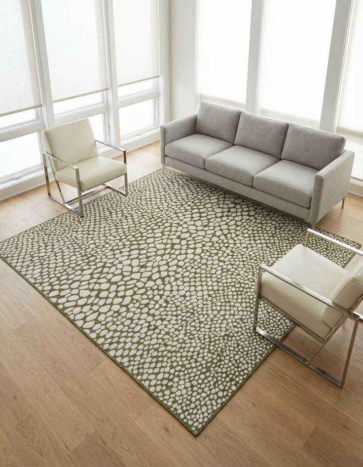 Detail image of 7' 10 x 7' 10 Easy-Clean Jill Zarin Cape Town Indoor / Outdoor Square Rug