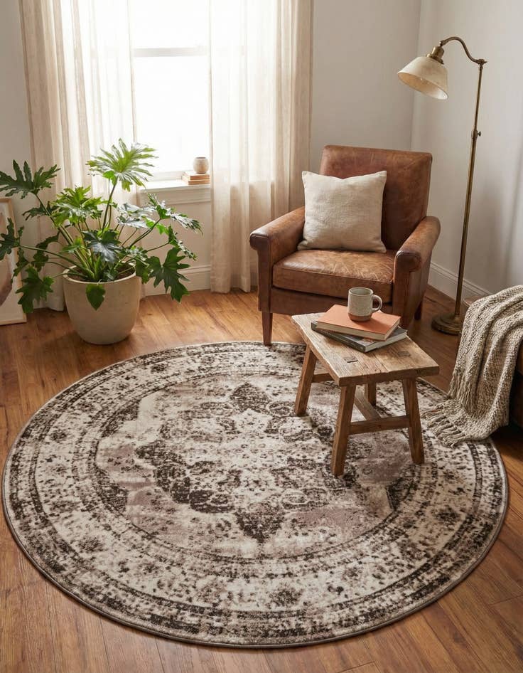 Detail image of 7' x 7' Monte Carlo Round Rug