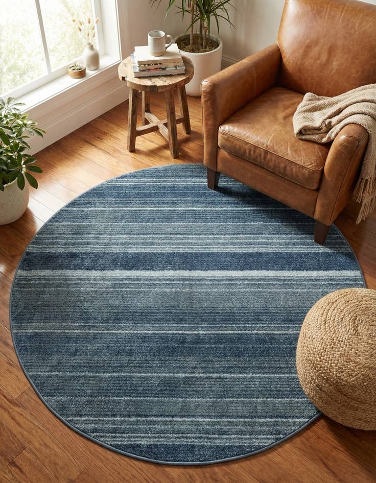 Detail image of 5' 3 x 5' 3 Gemstone Round Rug