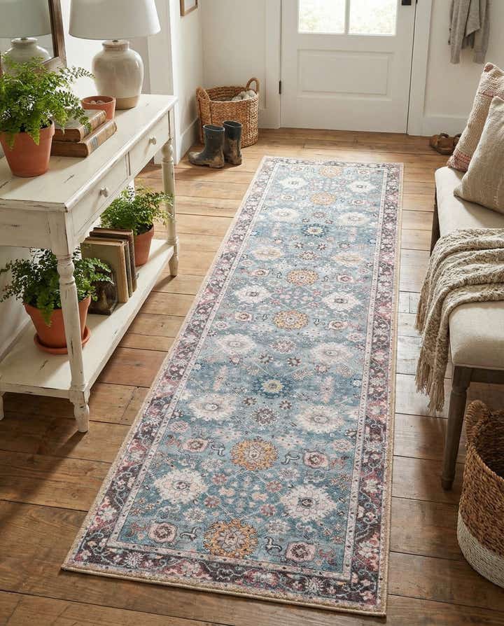 2' 7 x 10' Washable Timeless Runner Rug