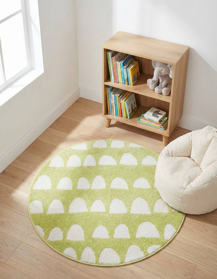 Detail image of 3' 3 x 3' 3 Whimsy Kids Round Rug