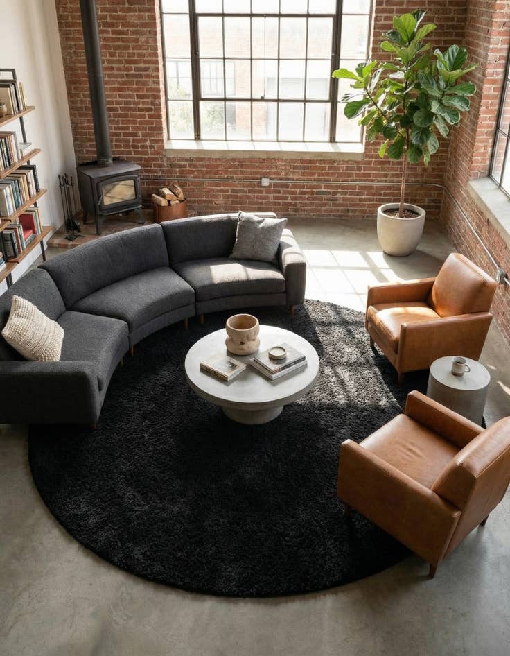 Detail image of 10' 2 x 10' 2 Everyday Shag Round Rug