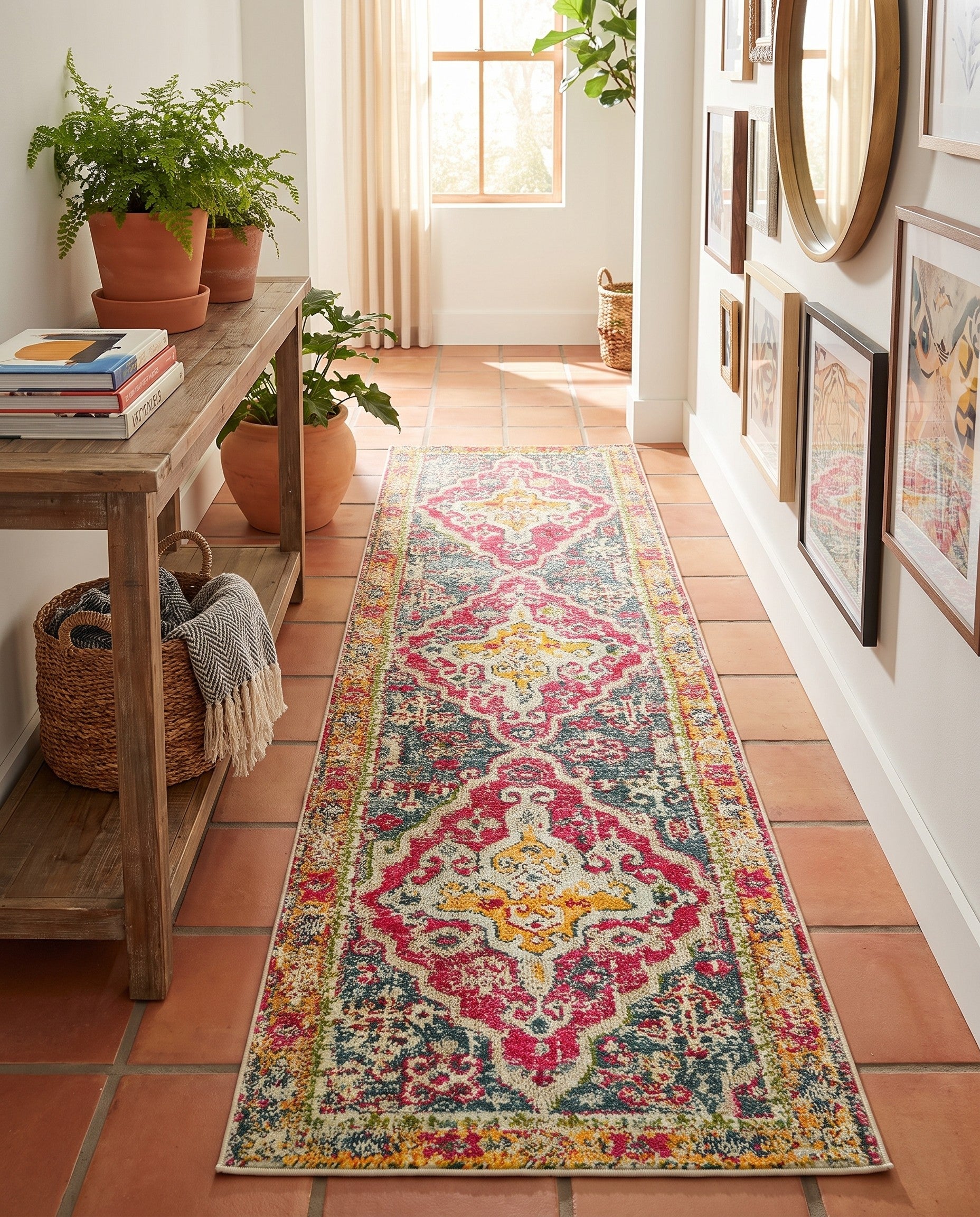 2' 7 x 10' Washable Carnevale Runner Rug